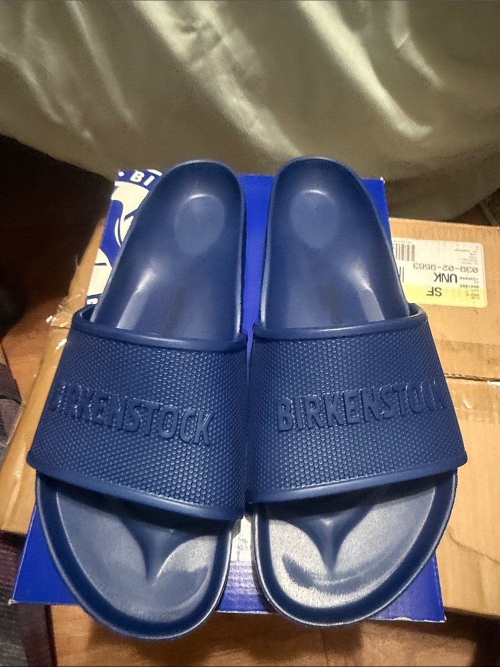 Men's Blue Birkenstock Slides
